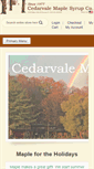 Mobile Screenshot of cedarvalemaple.com